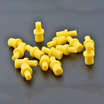 Спринцовка мек силиконов жълт нагнетающий въздух куха съединителната част от гумен съединител 4 4,0 4 мм CISS мастилено-струйни касети почистване инструмент