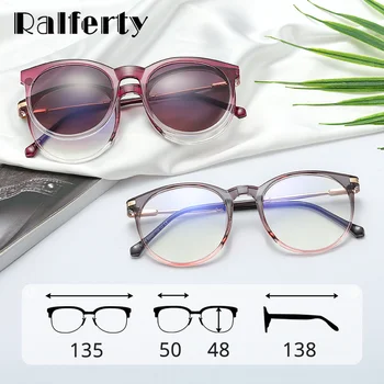 Ralferty Магнитни Кръгли Слънчеви очила Дамски Поляризирани Клип на Очила 2 в 1 чифт Слънчеви очила 0 Диоптъра, Рецептурная Оптични рамки за Късогледство